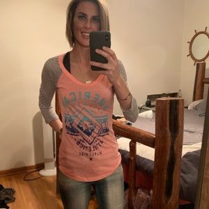 Women’s American fighter  3/4 length sleeve